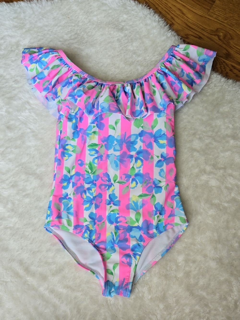 Angel Beach One Piece Swimsuit, Girls Size 8